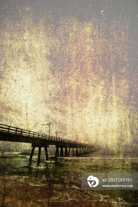 Old Photo of an Ocean Pier