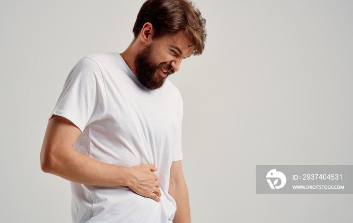 young man with neck pain