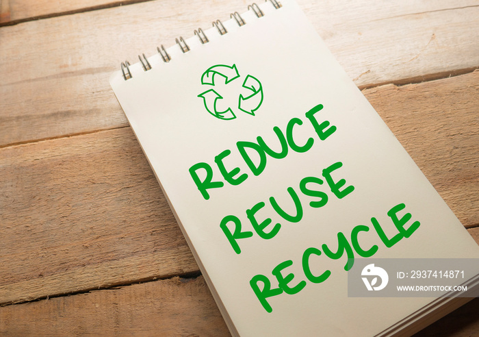 Reduce Reuse Recycle, Motivational Words Quotes Concept