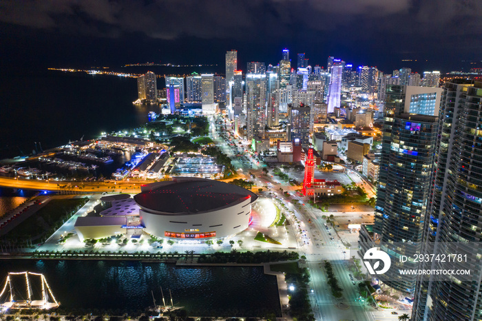 迈阿密市中心夜景