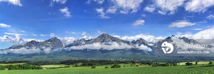 塔特拉斯高山-全景。