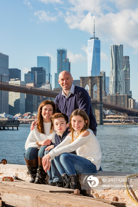 Family portrait in New York City