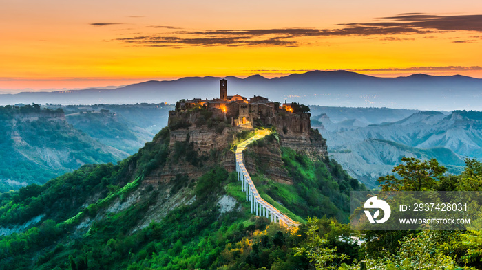 View of Civita di Bagnoregio, Lazio, Italy