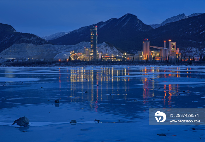 Exshaw Cement Plant at Lac des Arcs