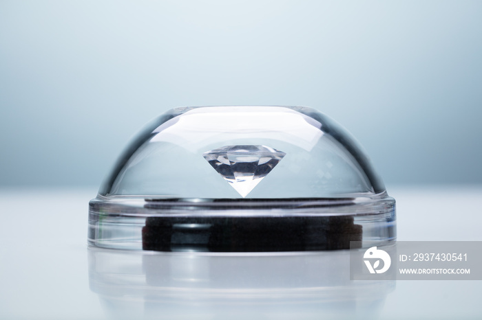 Diamond Protected With Transparent Dome