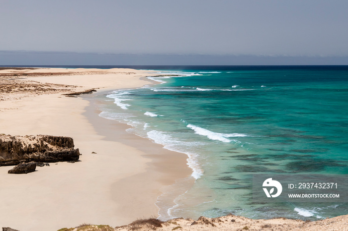 Santa Monica beach in Cabo Verde Boa Vista