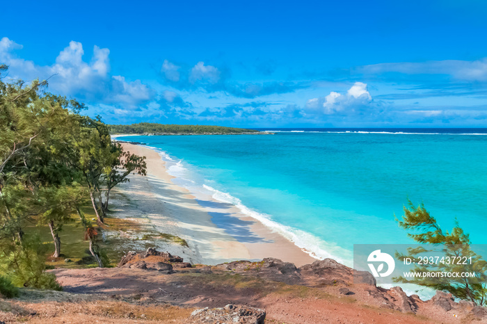 Plage d’Anse Ali, île Rodrigues, Maurice 