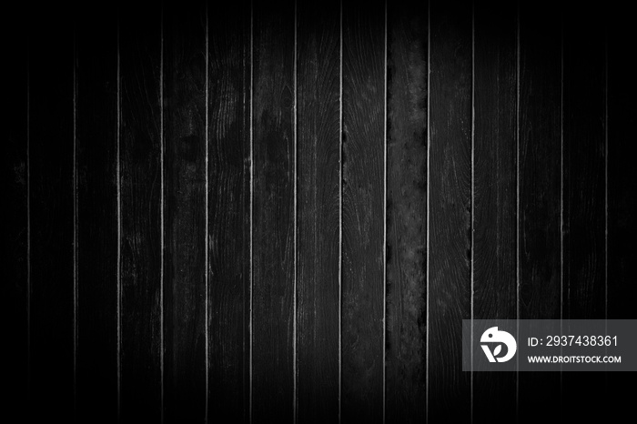 Black wooden wall