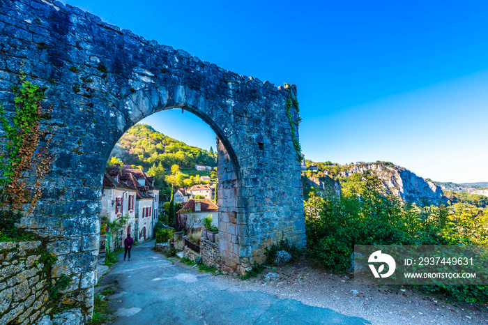 Saint Cirq Lapopie, Occitanie en France