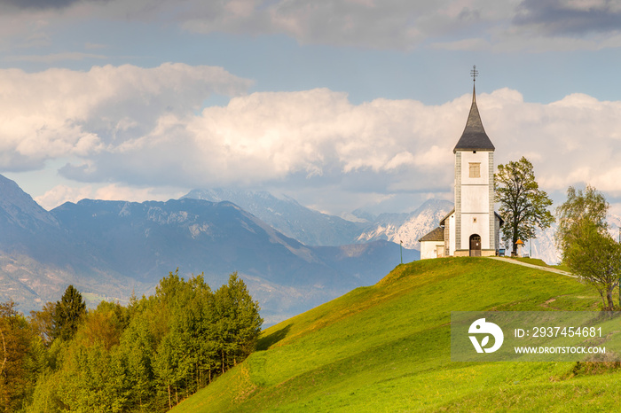 Saints Primus and Felician Church in Jamnik, Slovenia.