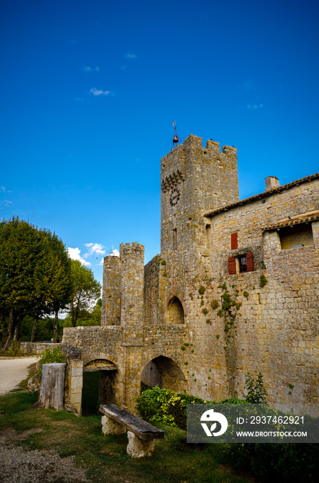 The fortified village of Larressingle, France