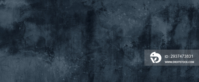 Dark Blue wall texture background with space