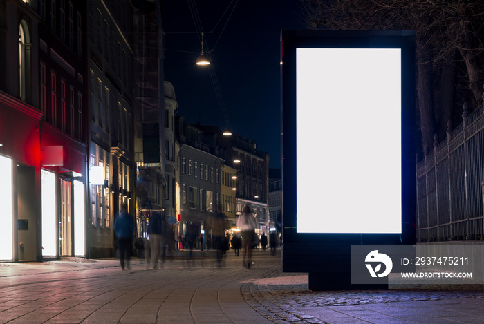 Blank advertisement billboard mock up