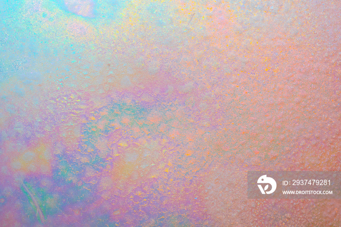 Abstract pastel rainbow iridescent pearlescent texture background