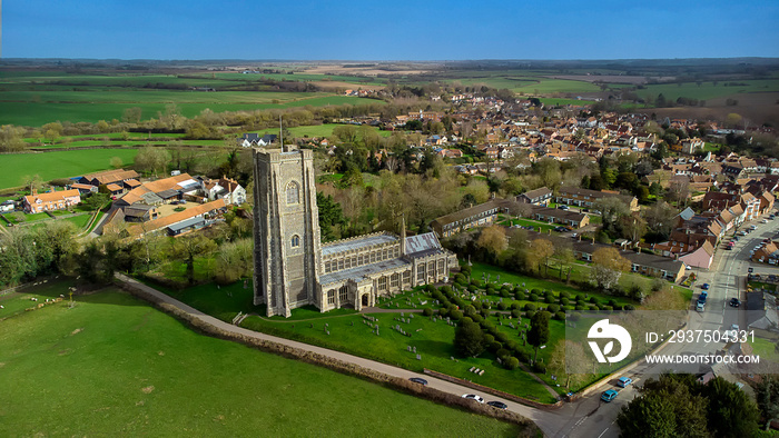 St Peter and St Pauls Church in Lavenham, Suffolk, UK