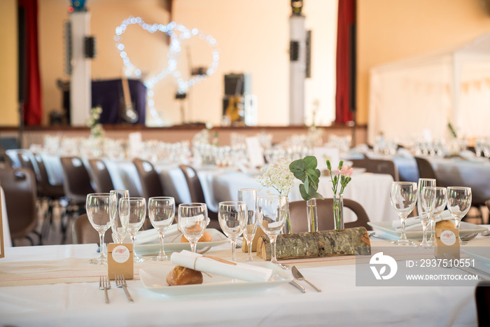 Déco de table de mariage