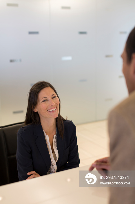 Business people talking in office