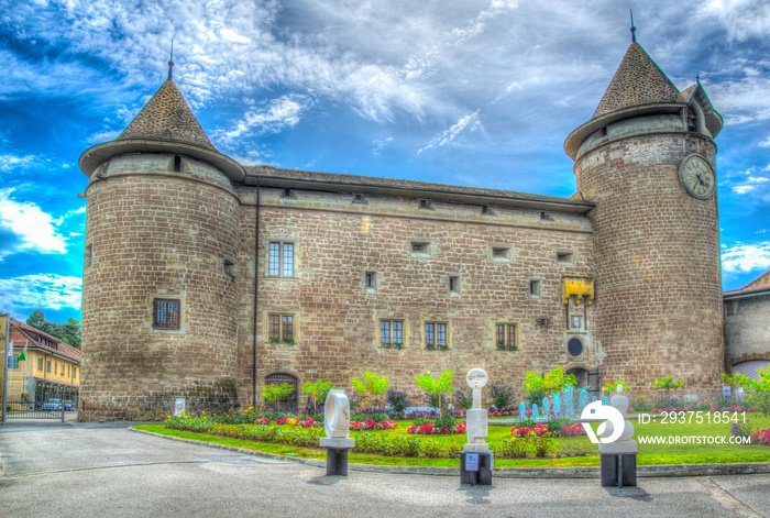 Palace de Morges in Switzerland