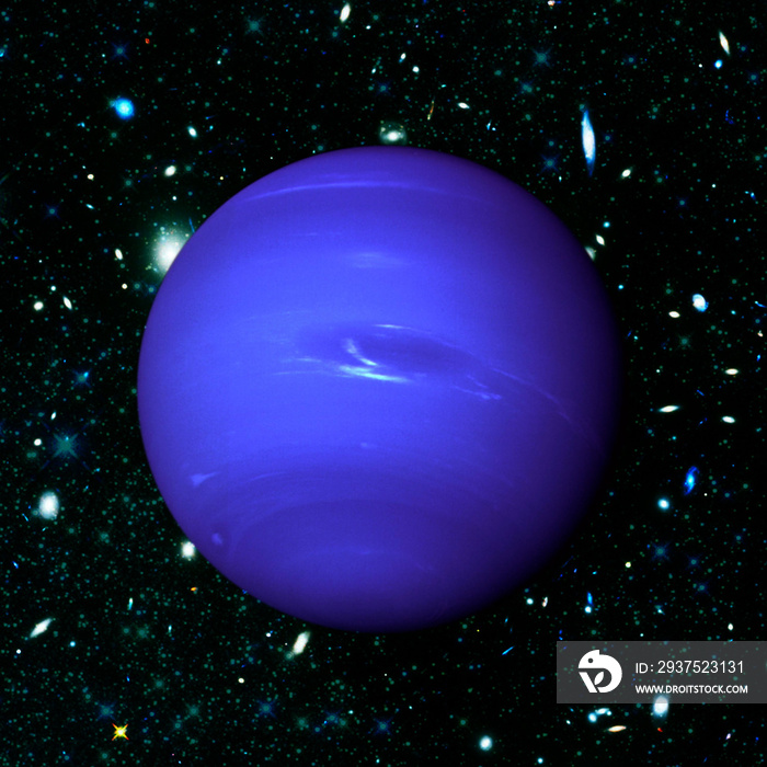 Neptune. Planet of the solar system. Eighth planet. The elements of this image furnished by NASA.