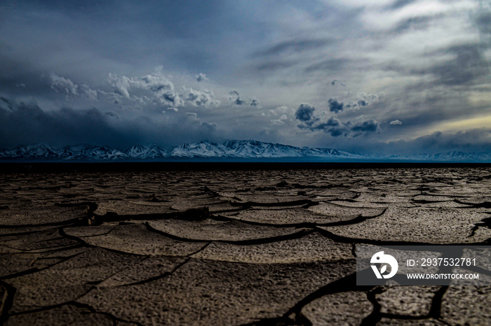 pampa, desierta, insaturado, naturaleza, paisaje, cielo, tierra, sequía, aterrizar, agrietada, suelo