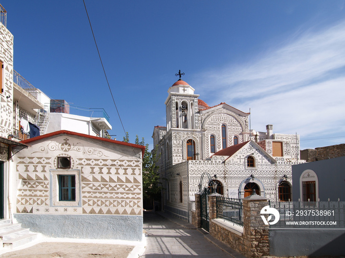 Villag of Pyrgi, Chios, Greece