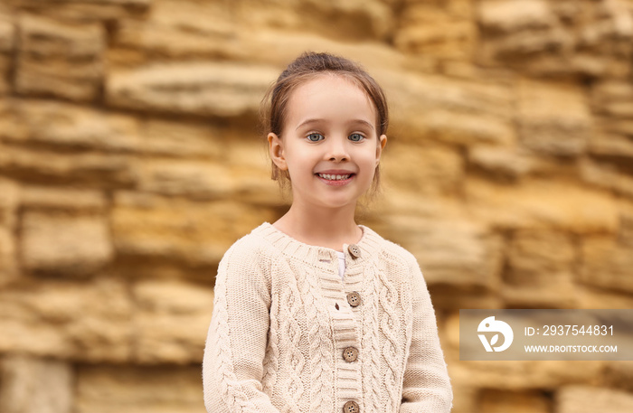 Little girl near the Wailing Wall