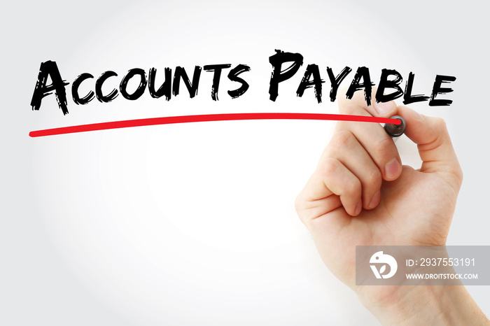 AP - Accounts Payable acronym, business concept background