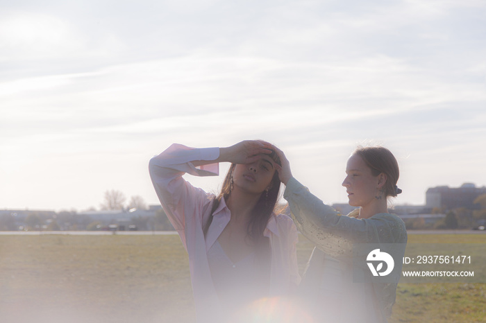 Women dancing in Nature