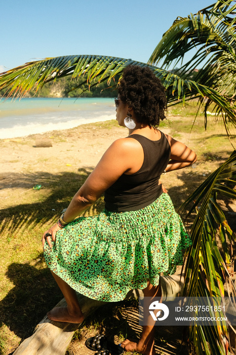 woman on the beach