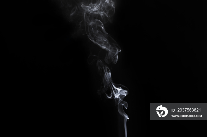 abstract white gray smoke in dark background.