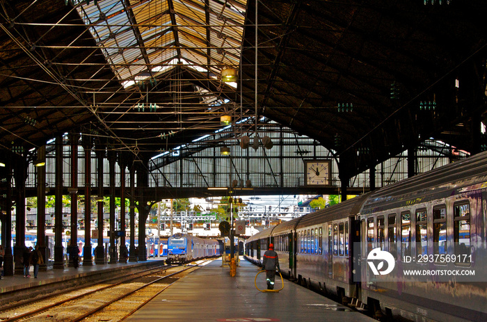 View out of Paris train station today. A vantage point similar to Monet’s paintings of “Gare Saint L