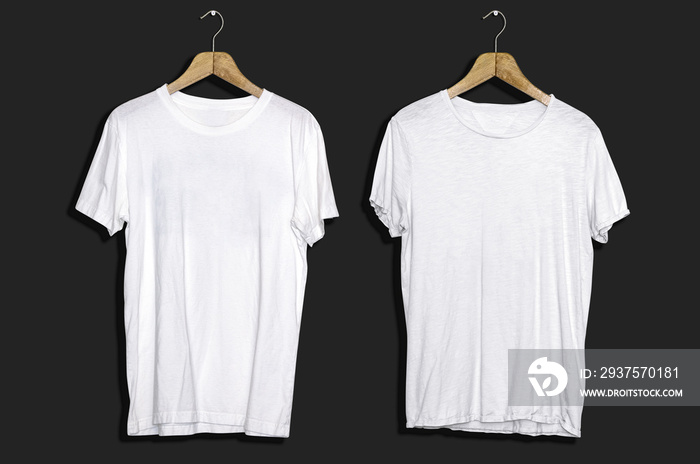 t-shirt mockup and template on isolated background for fashion and textile designer