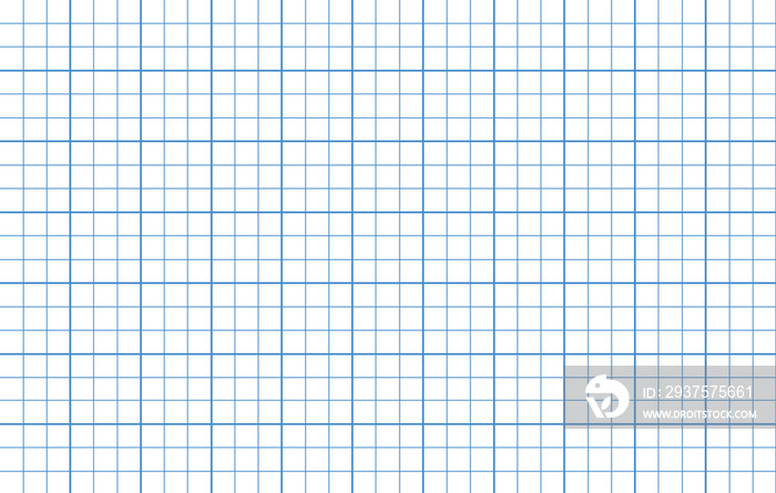蓝色线条正方形图形纸模板。用于web或Pri的图形线条艺术作品和网格绘图背景