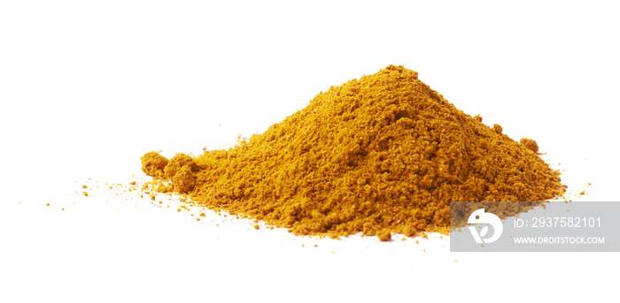 Pile of yellow curry powder