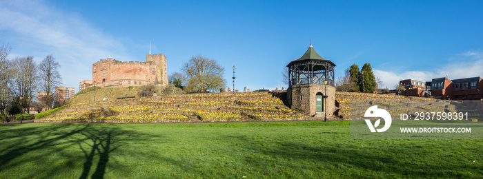 Tamworth is a large market town in Staffordshire, England, northeast of Birmingham.