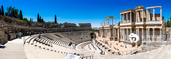 The Theatre of Mérida is a construction promoted by the consul Vipsanius Agrippa in the Roman city o