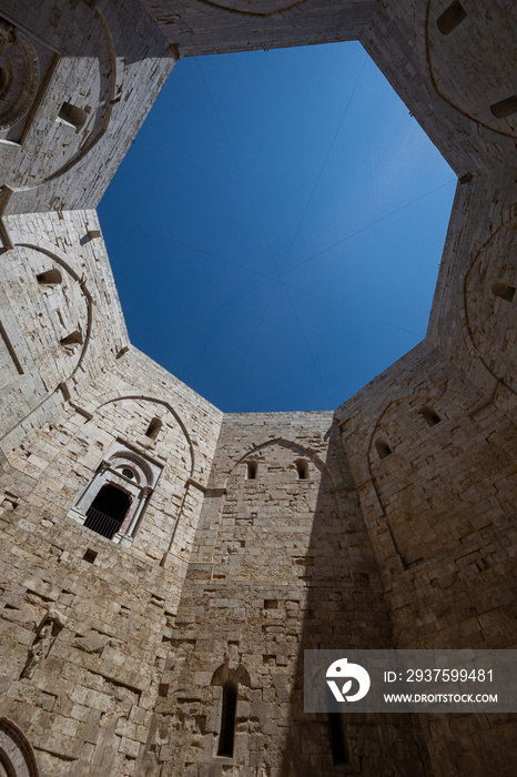 Andria, Puglia, Castel del Monte. Castel del Monte is a thirteenth century fortress built by the Emp