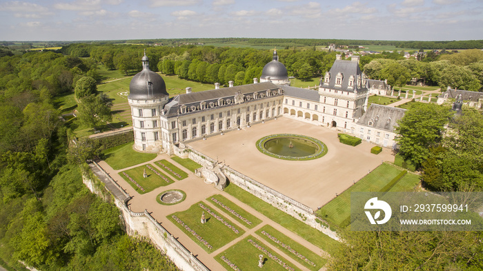 Castle of Valençay in Val de Loire, France