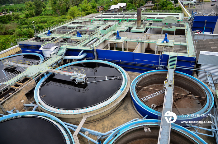 Waste water treatment ponds from industrial plants