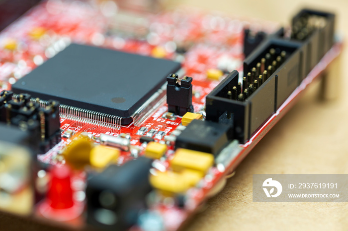 CPU electronic circuit board concept of modern and high technology with computer programming and AI 