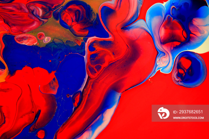 Acrylic paint pouring background, Luxury colors.