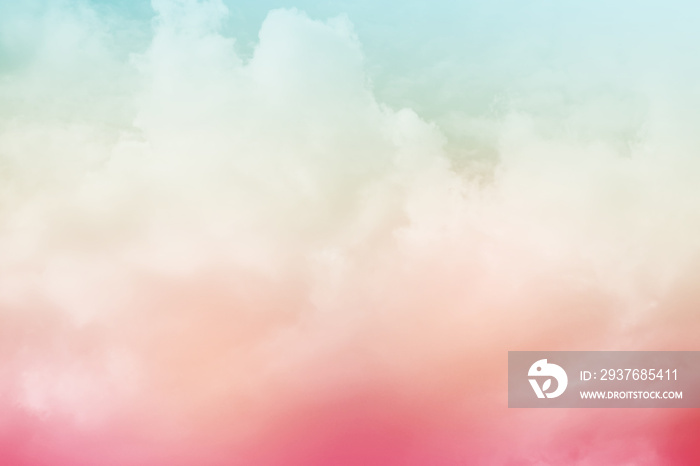 cloudscape with pastel gradient color, abstract background