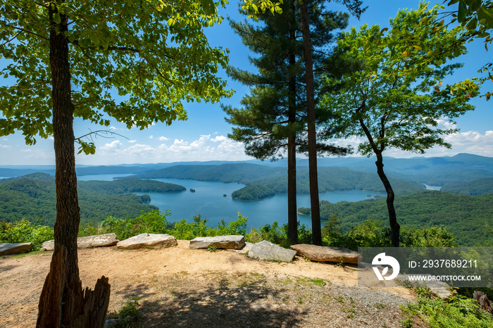 Lake Jocassee viewed from Jumping Off Rock, Jocassee Gorges Wilderness Area, South Carolina