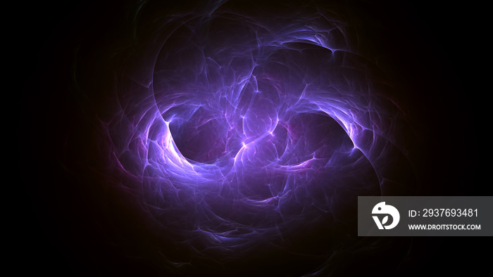 3D rendering abstract fractal light background