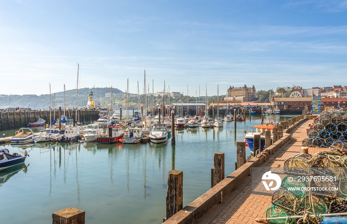 Marina and harbour at Scarborough in Yorkshire.