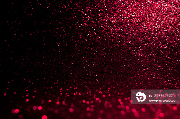 Soft image abstract bokeh dark red with light background.Red,maroon,black color night light elegance