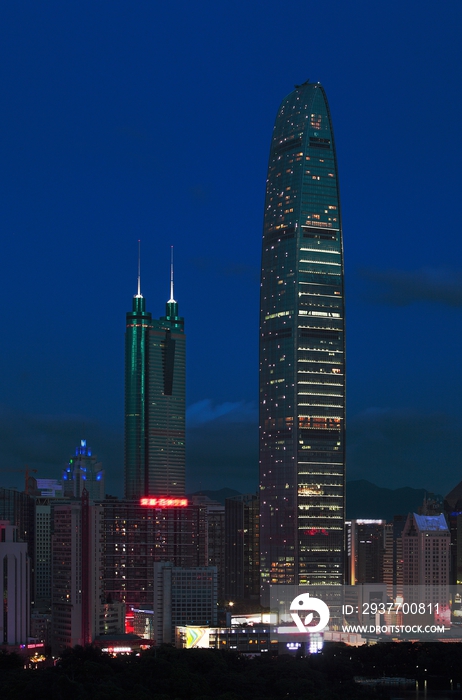 深圳城市建筑夜景