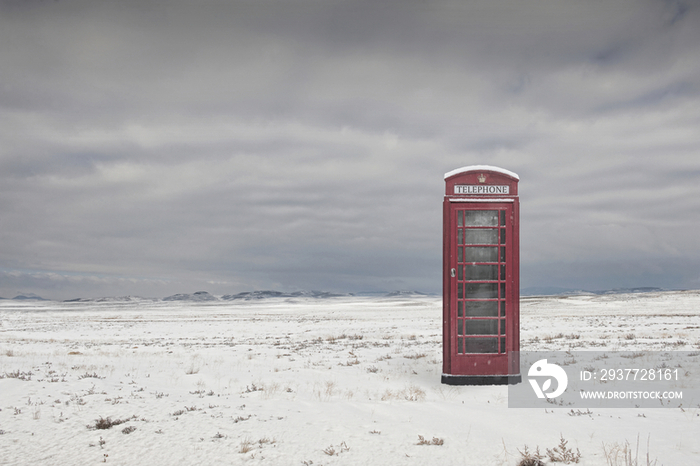 Telephone Box in Remote Location