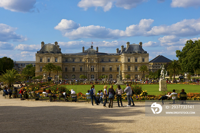 Luxembourg palace in Paris, France