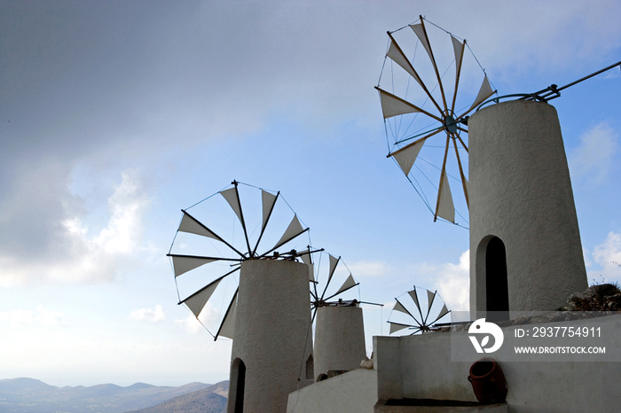 Greece, Crete, Lassithi, the windmills 